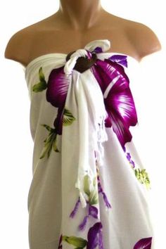 White Sarong, Luau Dress, Tiki Dress, Sarong Dress, Hawaiian Culture, Hawaiian Party, Hawaiian Luau