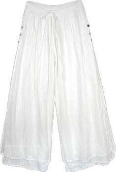 White Summer Pants, Wide Leg Summer Pants, Linen Pants White, Summer Linen Pants, Green Drapes, Summer Pants Women, Trousers White, White Clothing, Hippie Look