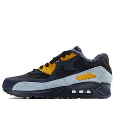 Nike Levis x Nike Air Max 90 Blue CV0671-004 (SNKR/Unisex) Casual Blue Winter Sneakers, Blue Low-top Sneakers For Winter, Winter Sports Blue Sneakers, Blue Winter Sports Sneakers, Nike Air Max 90 Blue, Air Max 90 Blue, Nike Air Max 90, Air Max, Nike Air Max