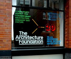 an advertisement for the architecture foundation is displayed in a window