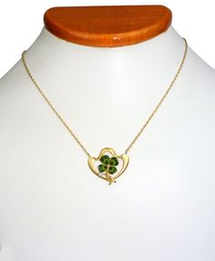 This fabulous Antique Green Shamrock Necklace has a lovely natural seed pearl, diamond and stunning enamel work. The gold has a beautiful brushed finish. This is truly an amazing and one-of-a-kind piece of jewelry and piece of art. The necklace is even adorned with a gorgeous antique clasp. Antique Four Leaf Clover Necklace  1890s Green Enamel  Diamond  Natural Seed Pearl  14k Yellow Gold  Pendant. Etsy Art Nouveau Gold Necklace With Gemstone, Gold Art Nouveau Necklace With Gemstone, Art Nouveau Yellow Gold Jewelry Gift, Art Nouveau Yellow Gold Gemstone Necklaces, Art Nouveau 14k Gold Jewelry With Gemstones, Gold Art Nouveau Jewelry For Anniversary, Art Nouveau Gold Necklace For Anniversary, Art Nouveau 14k Yellow Gold Necklace, Art Nouveau Gold Jewelry For Anniversary