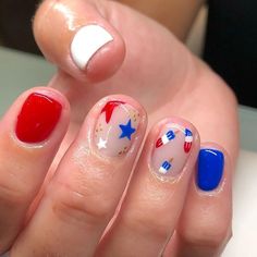 Patriotic Nail, 4th Of July Nail, Patriotic Nails Design, Firework Nails, Daisy Nails