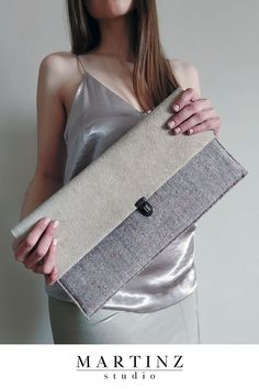 Herringbone wool blend leather clutch bag Elegant Clutch For Everyday Use In Fall, Elegant Fall Clutch For Everyday Use, Elegant Rectangular Clutch For Fall, Elegant Everyday Clutch For Fall, Elegant Fall Clutch, Elegant Rectangular Fall Clutch, Elegant Fall Rectangular Clutch, Beige Clutch With Magnetic Closure For Everyday Use, Beige Clutch With Magnetic Closure For Formal Events