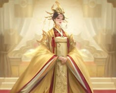 Wu Zetian, Martial Arts Clothing, Traditional Thai Clothing, Black Brown Hair, Chinese Illustration, Chinese Warrior, Ancient Chinese Dress, Yellow Dragon