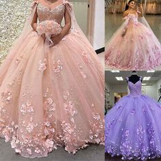 Great shopping ideas for Quinceanera Dresses 3D Flowers Ball Gown With Cape Beaded Sweet 16 15 Prom Gowns, Fashion Women's Dresses Ball Gown With Cape, Ideas For Quinceanera, Gown With Cape, Quince Ideas, Sweet 16 Parties, Shopping Ideas, 3d Flowers, Quinceanera Dresses, Prom Gown