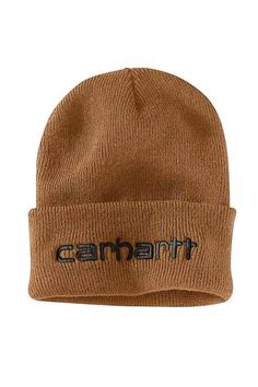 Be sure you are fall ready with one of our Carhartt Knit Cuff Logo Beanie in Brown. Features of this beanie include: basic brown color, knit construction, cuffed hem with embroidered logo. A beanie is always a perfect accessory to complete your outfit!Features:Carhartt BeanieStyle: 104068-211Color: Brown100% AcrylicUnisex hats, beaniesRibbed knit fabricCuffed hem with Carhartt branded embroidered logoOne size fit mostImportedHand wash cold Bonnet Carhartt, Carhartt Hat, Carhartt Beanie, Mens Hats Fashion, Browning Logo, Men Carhartt, Beanie Style, Cuffed Beanie, Mens Beanie