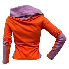 condition 9/10 color orange × purple size m chest 41cm, length 49cm, shoulder 39cm, sleeves 68cm by flat cotton 94% elastane 6% made in italy free shipping worldwide Fitted Long Sleeve Orange Top, Orange Fitted Cotton Tops, Fitted Cotton Orange Tops, Fitted Orange Cotton Top, Fitted Orange Top For Fall, Orange Stretch Cotton Tops, Turtleneck Top, Turtle Neck Top, Rose Print