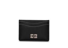 Black Black GANNI Bou Card Holder | GANNI US 2023 Wishlist, Mom Fall, Hardware Logo, Floral Bags, Coral Gables, Recycled Leather, Gifts For Brother, Crossbody Tote, Luxury Shop