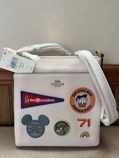 Coach X Disney, Coach Messenger Bag, Coach Disney, Disney Patches, Rare Gifts, Polished Pebble, Best Bags, Disney Style, Leather Messenger