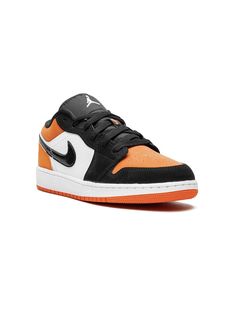 Supplied by a premier sneaker marketplace dealing with unworn, already sold out, in demand rarities. Each product is rigorously inspected by experienced experts guaranteeing authenticity. The Air Jordan 1 Low GS “Shattered Backboard" is the youth sizing of the popular colorway of the timeless Air Jordan 1 silhouette in low-top form. Released in 2015, the “Shattered Backboard" colorway of the Air Jordan 1 features an impressive backstory; in 1985, Michael Jordan, then a rookie with the Chicago Bu Low-top Jordan Shoes With White Sole For Streetwear, Casual Low-top Jordan Shoes With Speckled Midsole, Low-top Jordan Shoes For Streetwear, Custom Synthetic Low-top Sneakers For Skateboarding, Low-top Jordan Shoes With Speckled Midsole For Sports, Orange High-top Skateboarding Sneakers, Orange High-top Sneakers For Skateboarding, Modern Low-top Custom Sneakers For Skateboarding, Orange Skate Shoes With Contrast Sole For Streetwear