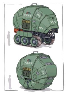 an image of some type of vehicle that looks like a tank