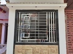 an image of a window with bars on it