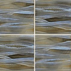 four pictures of water and sand in different stages of movement, with the same color