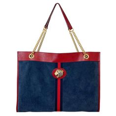 Gucci Suede Rajah Large Shopper Bag Dark blue suede tote bag trimmed in red leather. Enhanced by the blue and red Web inlaid onto the front. Bright red leather trim and shiny gold hardware. Stunning jewelled enamelled tiger head with crystals. Matching detachable purse Additional information: Size – 45 W x 10 D x 36 H cm Composition - Suede, Leather Condition – Very Good Comes with- Dust Bag, Matching Detachable Purse Gucci Blue Shoulder Bag With Removable Pouch, Gucci Tote Shoulder Bag For Shopping, Gucci Red Shoulder Bag With Removable Pouch, Gucci Bag With Leather Lining And Double Handle, Blue Gucci Bag For Shopping, Blue Gucci Shopping Bag, Gucci Leather Lined Shopping Bag, Gucci Red Bag With Removable Pouch, Gucci Tote Bag With Leather Lining