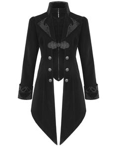 Vampire Style Winter Costume Outerwear, Gothic Stand Collar Outerwear For Costume Party, Gothic Stand-collar Outerwear For Costume Party, Gothic Outerwear With Stand Collar For Costume Party, Steampunk Outerwear For Costume Party, Vampire Style Cosplay Outerwear For Fall, Vampire Style Winter Party Outerwear, Vampire Style Outerwear For Costume Party In Fall, Gothic Outerwear For Costume Party In Fall