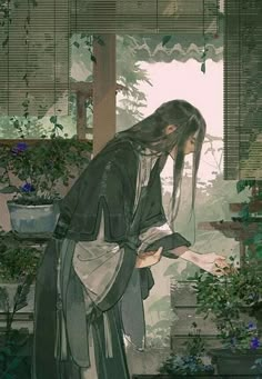 Talking To Myself, Chinese Characters, Chinese Art, Asian Art, Anime Art, Character Design