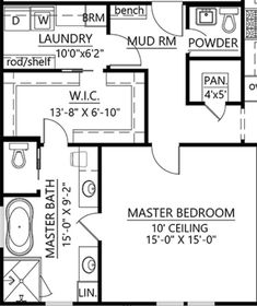 the floor plan for a two bedroom apartment with an attached bathroom and living room area