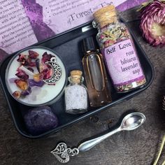 Our travel altars contain everything you need to set up an altar, wherever you are. Their contents can be used in conjunction with most types of ritual or spellwork, or however you see fit. Travel Spell, Purple Salt, Ritual Witchcraft, Garden Sage, Amethyst Candle, Manifestation Prayer