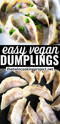 the best vegan dumplings recipe is so easy to make and it's delicious