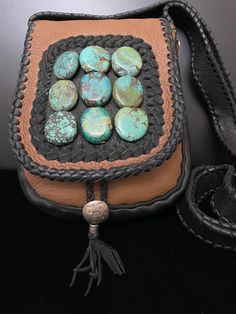 Elaborate Tibetan Turquoise Leather Crossbody, With Multi Inside Pockets Bohemian Everyday on the Go Festival Bag Artist John Binzley - Etsy Handmade Turquoise Shoulder Bag, Turquoise Hand Tooled Shoulder Bag For Travel, Handmade Turquoise Shoulder Bag For Travel, Artisan Turquoise Shoulder Bag For Everyday, Artisan Turquoise Bag For Everyday Use, Artisan Turquoise Bags For Everyday, Bohemian Turquoise Crossbody Bag, Artisan Turquoise Bags, Pacific Grove