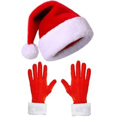 PRICES MAY VARY. Christmas Mrs Claus Santa accessories: the package comes with 1 pcs of classic santa hat and 1 pair of Santa's red gloves, a good combination and classic style to meet your need to dress up as Santa Claus, so you can have a fun Christmas Hight Quality and Suitable Size: this Santa costume is made of reliable material, lightweight and reliable, Christmas hat measures approx. 11.4 x 15.7 inch,the size is suitable for most adults. Classic Christmas Design: this Santa Claus costume Girls Christmas Party, Velvet Gloves, Santa Claus Costume, Costume Gloves, Christmas Hats, Red Costume, Santa Costume, Red Fur, Red Gloves