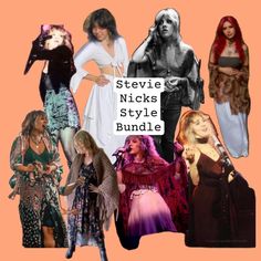 several women dressed up in costumes with the words style nicks style bundle on them