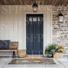 the front porch is clean and ready for us to use