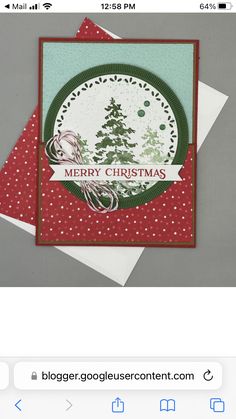 a christmas card with the words merry christmas written on it and a tree in the center