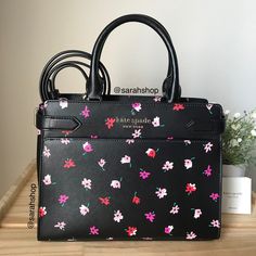 100% Authentic Kate Spade Staci Ditsy Buds Medium Satchel Black Multi And Gold Hardware Brand New With Tags 10.5” (Width) X 8.5” (Height) X 5” (Depth) Medium Size Handles Are 6” Drop Long Shoulder Strap Included Black Office Bags For Spring, Black Bags For Spring Workwear, Black Bags For Workwear In Spring, Designer Black Bags For Spring, Luxury Black Bags For Spring, Kate Spade Black Bags For Spring, Kate Spade Floral Print Bags For Spring, Elegant Black Bags With Floral Print, Chic Kate Spade Bags With Floral Print