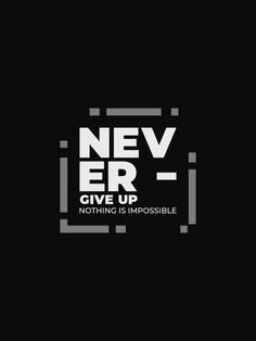 Never give up typography t-shirt design Up Typography, T Shirt Text Design, Minimal Shirt Design, Typography Tshirt Design, Typography Shirt Design, Motivational Typography, Design Quotes Inspiration, Typography T Shirt Design, T Shirt Logo Design