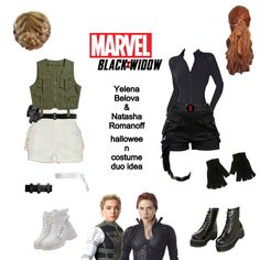 an advertisement for the movie's black widow costume