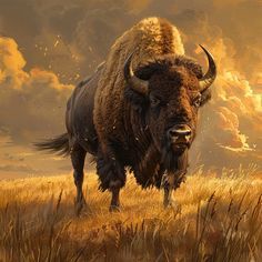 Bison Elegance: Pristine Wildlife Imagery Native American Food, Eagle Painting, Chainsaw Carving, Explore Nature