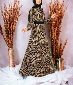 Zebra Pattern Tulle Dress; It is produced using 1st quality printed tulle. It is lined. It is light and flexible. The length of the dress is 150 cm. The mannequin size is 36, the length of the mannequin is 1.75. Festive Long Dress Abaya For Party, Festive Party Abaya Long Dress, Long Sleeve Maxi Dress For Eid Evening, Long Sleeve Maxi Dress For Eid Party, Festive Party Long Abaya, Eid Evening Maxi Dress, Evening Eid Maxi Dress, Evening Maxi Dress For Eid, Long Sleeve Thobe For Eid Evening