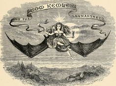 an illustration of a woman flying through the air with her arms spread out in front of her