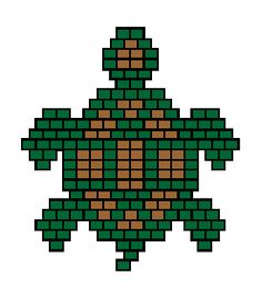 an image of a turtle made out of bricks