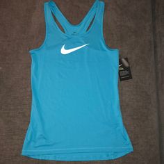 Brand New With Tags Nike Pro Cool Tank Top In Electric Blue With Nike Swoosh On The Front. Size Medium. Very Stretchy, Soft & Perfect For Summer! Top Rated Seller Ships Same/Next Day! Always Arrives In Style Blue Nike Top For Workout, Blue Stretch Nike Tops, Nike Blue Workout Top, Blue Nike Workout Top, Nike Blue Sleeveless Tank Top, Nike Tank Top, Nike Tank, Best Tank Tops, Nike Tank Tops