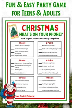 christmas games for kids to play on the phone