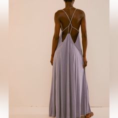 Free People Eros Maxi Dress In Pale Iris, Size Large, Super Soft And Stretchy. Nwt Greek Style Dress, Divine Fashion, Athena Dresses, Party Picks, Greek Style, Zuhair Murad, Free People Blue, After Party, Free People Dress