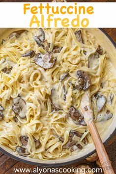 the best mushroom alfredo recipe in a skillet