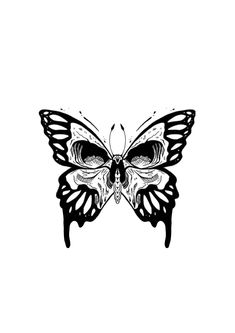 a black and white butterfly with the words mementoo mori