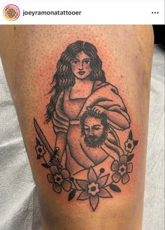 Head Of Holofernes, Judith And Holofernes, Severed Head, Feminist Tattoo, New Tattoos, Thank You So Much, Portrait Tattoo, Tatting, Thank You