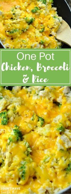 one pot chicken broccoli and rice casserole