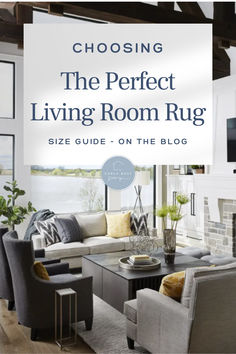 Selecting the perfect rug size can make all the difference in your living room. Use this rug size guide to learn the rules of living room rug placement for a stylish, cohesive look. #LivingRoomRugPlacement #RugPlacementLivingRoom #RugSizeGuide 10x12 Area Rugs, Living Room Rug Size Guide, Ideal Living Room, Geometric Living Room, Contemporary Design Style