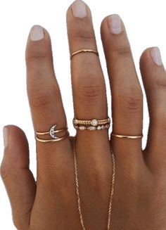 Spiritual Moon Phase Open Ring Jewelry, Spiritual Open Ring Jewelry With Moon Phase, Fine Jewelry Diamond Moon Phase, Spiritual Style Rose Gold Ring, Elegant Diamond Moon Phase Jewelry, Moon Phase Rings As Gifts, Spiritual Rose Gold Ring Jewelry, Celestial Gold Gemstone Jewelry, Celestial Yellow Gold Stackable Jewelry