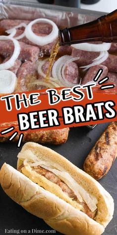 the best beer brats are on display