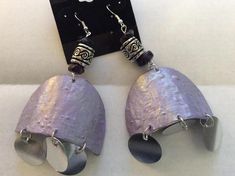 Purple dome sequin earrings Sequin Earrings, Sequin