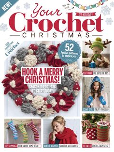 the cover of your crochet christmas magazine