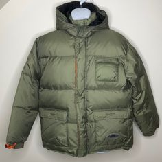 Nwot. Olive Green In Color Coats Men, Ski Snowboard, Ski And Snowboard, Blue Jacket, Green Orange, Green And Orange, Mens Coats, Olive Green, Mens Jackets