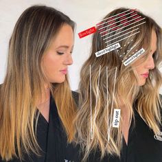 Lowlight Placement For Blondes, Partial Highlights Placement Diagram, Foil Placement, Cosmo School, Partial Highlights