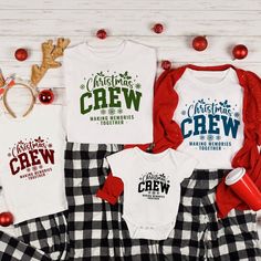 Get ready to celebrate the season in style with the Personalized Christmas Crew Custom Holiday Pajama T-Shirt, designed for ultimate festive fun! This matching long-sleeve shirt is perfect for family gatherings, holiday parties, or cozy Christmas mornings. With its classic collegiate typography and rich forest green color, it brings a modern yet traditional touch to your holiday wardrobe. Personalize it to create a unique look for your Christmas crew, whether it's for family, friends, or a group Collegiate Typography, Christmas Pj, Holiday Photoshoot, Christmas Jammies, Matching Christmas Pajamas, 2024 Christmas, Holiday Attire, Coordinating Outfits, Family Christmas Pajamas